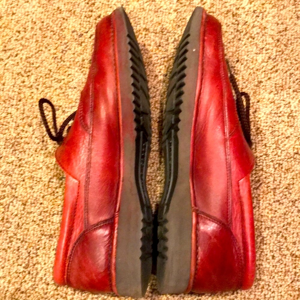 VINTAGE RocSports by Rockport leather lace up comfort oxfords 12 M cherry red